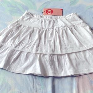NWT CR Kids girls white skort in 7/8